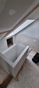 Aménagement d'un grenier à Liège - Finitions dans la trémie